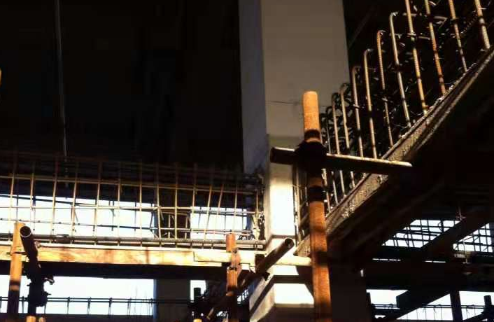 宝坻一厂房梁柱截面加大施工